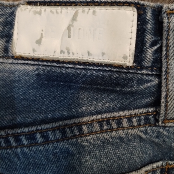 Re/Done Mid 70s High Rise Rigid Stovepipe Jeans - Picture 12 of 13